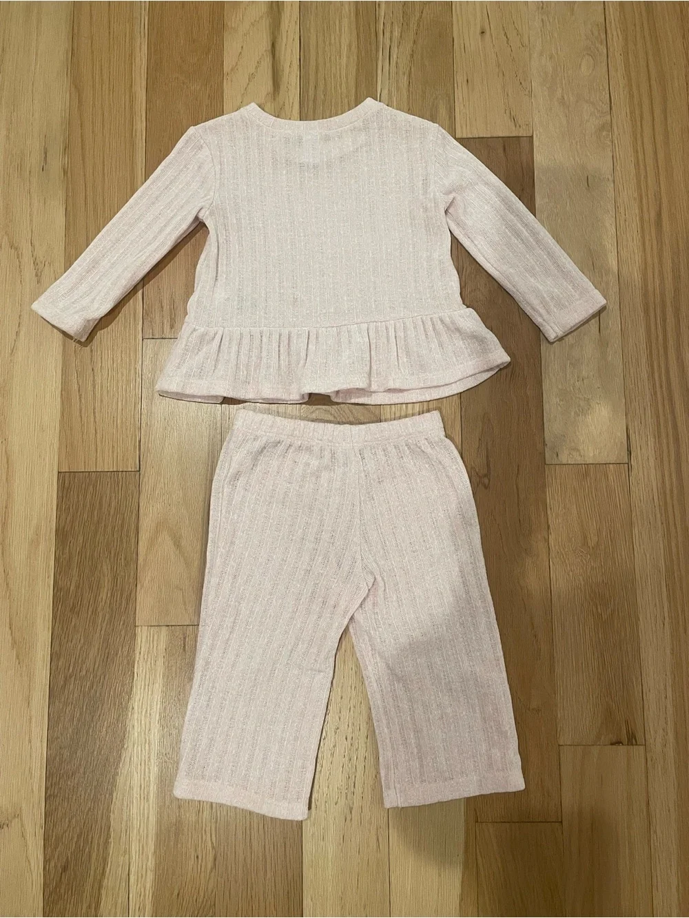 Light Pink Peplum Set size 12-18 month